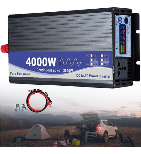 Inversor De Energia De Onda Senoidal Pura 4000w 24v 220v