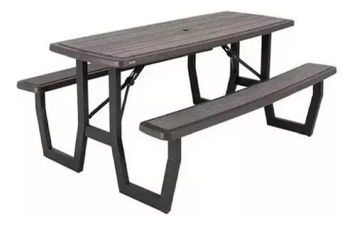 Lifetime Mesa Plegable Tipo Picnic Para Exterior Gris Em