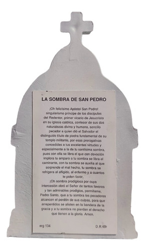 San Pedro Recuerdos Tipo Capilla Color Blanco (6pzas)
