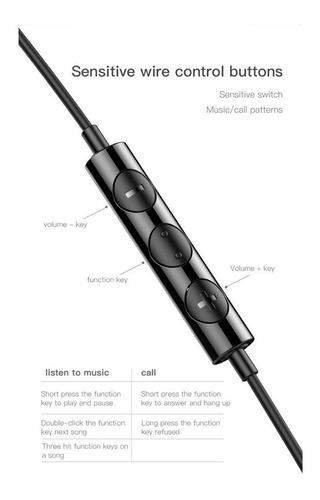 Fone De Ouvido Earphone Estéreo Baseus Encock H05 Original!