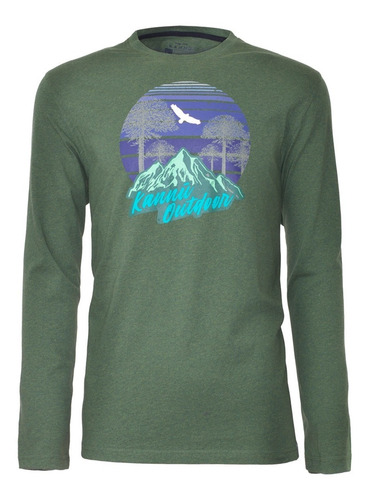 Polera Manga Larga Estampada Outdoor Kannú 2020