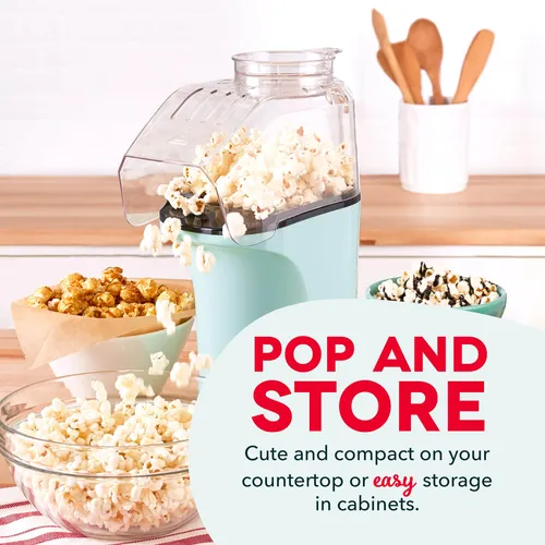 Popcorn Popper Dash Hot Air, 16 Tazas Con Taza Medidora, Col