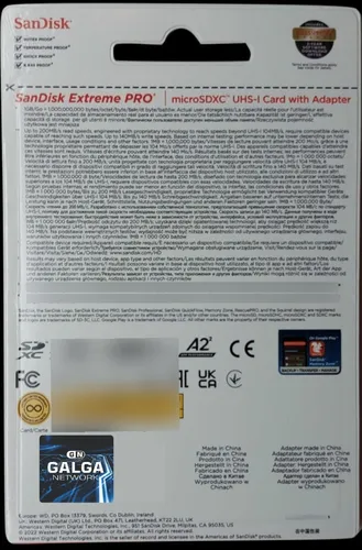 Sandisk sandisk extreme pro microsdxc uhs-i u3 v30 a2 1 to + adaptateur sd  - La Poste