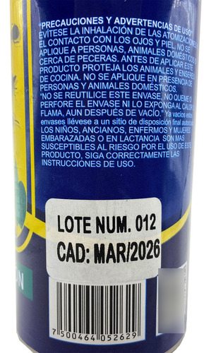 Insectida Cucarachas, Arañas, Chinches, K-22 2 Pzas 500 Ml