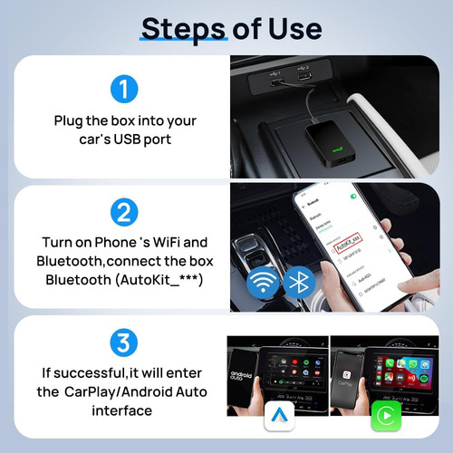 Adaptador Inalámbrico Carplay/android Para Coche Usb 2015-20