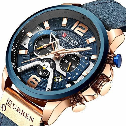 Relojes De Lujo Para Hombre Moda Reloj De Cuarzo Analogico F