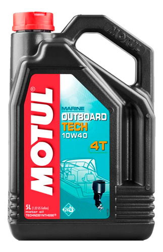 Aceite Naútico Motul Fuera De Borda Techt 4t 10w40 5l