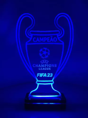 Troféu Led Game Champions League Ps4 Xbox Fifa Pes