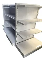 Comprar 3 Gondolas Anaqueles Metálicos Estantería 1 Cabecera
