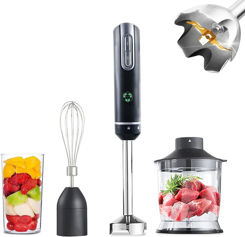 Ikan Tech 4-en-1 Immersion Blender (recubrimiento De Titanio