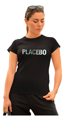 Playera Con Estampado Placebo Basica Algodón Album