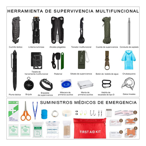 Dqs Kit De Supervivencia, Aire Libre Y Protección Personal