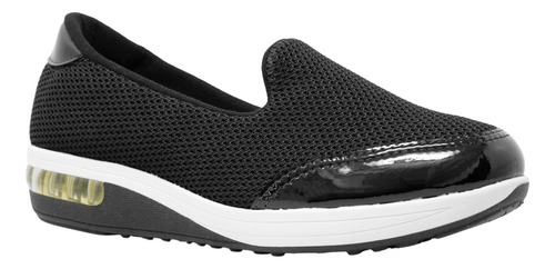 Tenis Casuales Negro Zapatos Mujer Modare 7320201