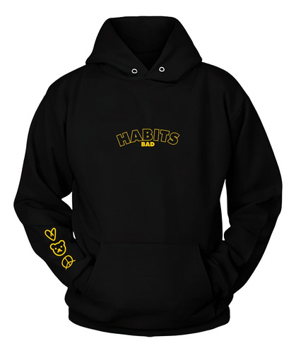Buzo Canguro Habits Bad Estilo Aesthetic Streetwear