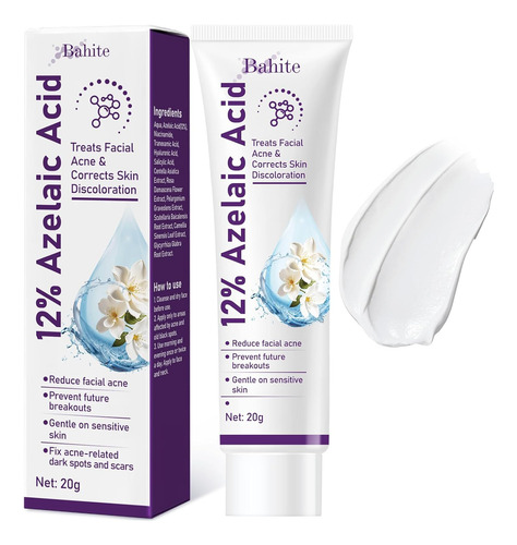 Crema Facial Con Ácido Azelaico Al 12% Con Ácido Hialurónico