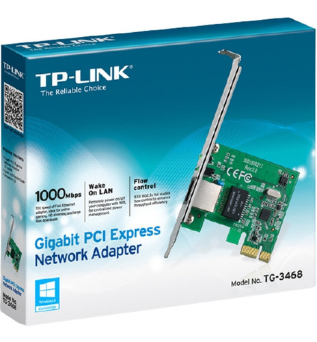 Imagen 2 de 2 de Adaptador De Red Tp-link Tg-3468 Pci Express Gigabit