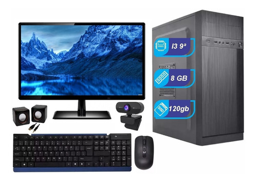 Cpu Core I3 9ª Geração, Ddr4, Ssd, Monitor + Brinde