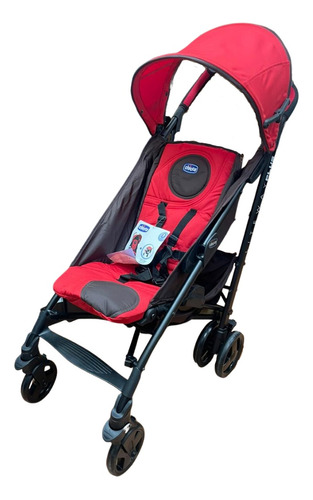 Carriola De Paseo Chicco Liteway Roja Con Chasis Negro