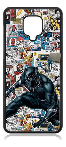 Funda Protector Para Xiaomi Note 9s Black Panther