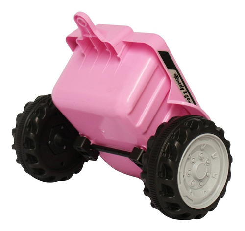 Imagem 3 de 9 de Mini Trator Elétrico Infantil Reboque Importway Rosa 6v