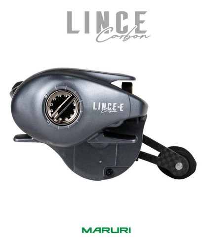 Carretilha Maruri Lince Carbon Drag 7kg 11 Rol Esquerdo Cinza-escuro Esquerdo