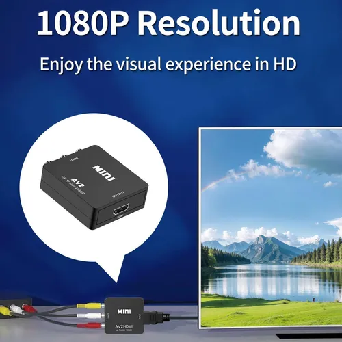 Adaptador Para Convertidor De Tv Audio Y Vídeo Adaptador De