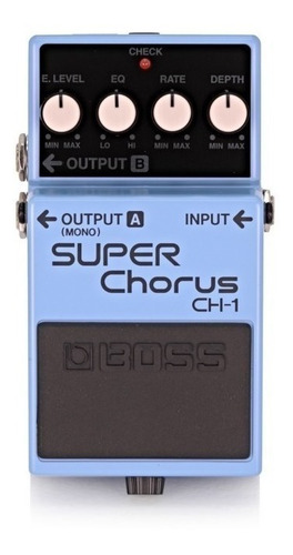 Imagen 3 de 6 de Pedal De Efecto Para Guitarra Boss Ch-1 Super Chorus