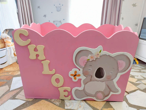Caja Infantil Para Bebé, Niño O Niña Rosa Koala