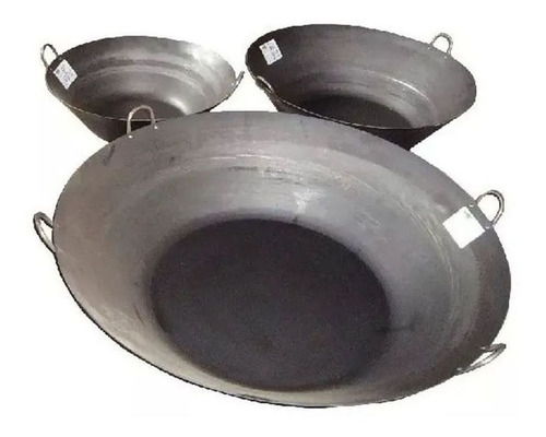 Imagem 1 de 2 de Tacho Beira Alta Preto Aço Carbono 104 Litros 101cm Diâmetro
