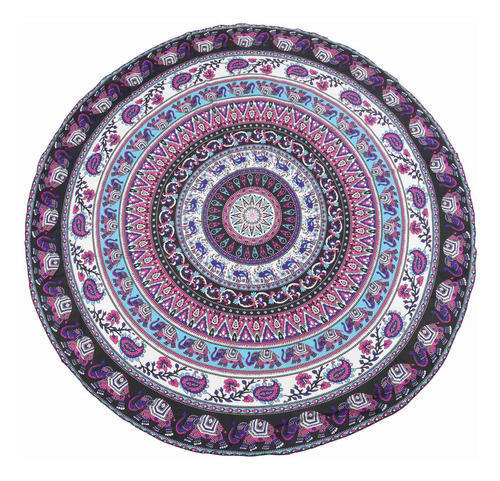 Tapiz De Mandala Bohemio Con Estampado Redondo Para Colgar E