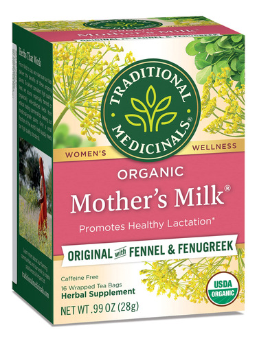 Traditional Medicinals, Mother's Milk, 16 Unidades.