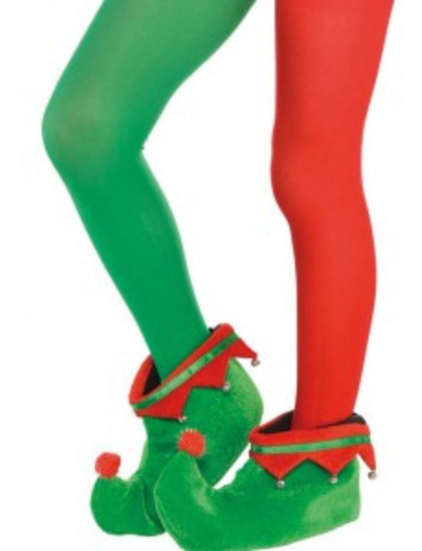 Imagen 2 de 10 de Medias Medibachas Elfo Navideño Disfraz Halloween