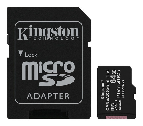 Cartao De Memoria 64gb Canvas Select Plus Classe 10 Kingston