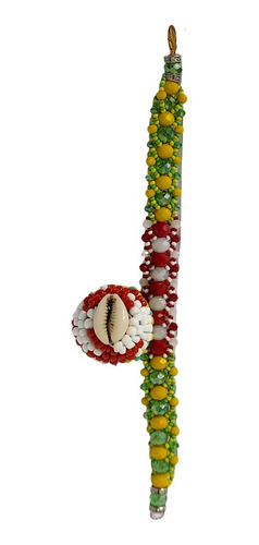 Orula Con Shango Pulsera Modelo Cubano Tapete Y Macuto Cauri