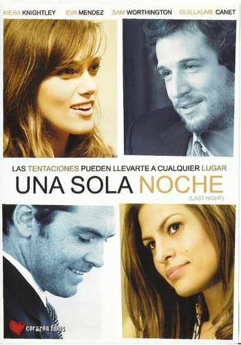 Una Sola Noche Dvd Película Nuevo Keira Knightley