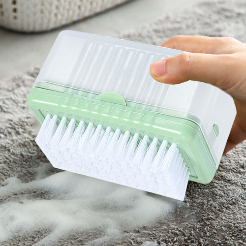 Jabonera Espumosa Para Frotar A Mano Con Tapa, Caja De Verde
