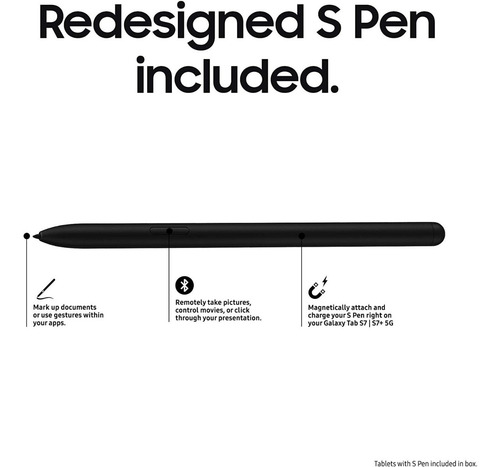 Imagen 2 de 8 de Lápiz Original Samsung S-pen Galaxy Tab S7 + Bluetooth +tips