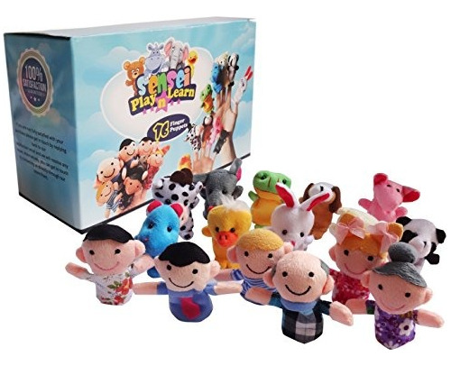 Sensei Play N Learn Finger Puppets Familiares - People & A