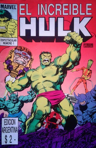 El Increible Hulk Nro. 1 Revista Marvel Comics (1985)