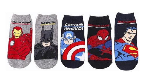 1 Par De Medias Y/o Calcetines Personalizados Superheroes #2