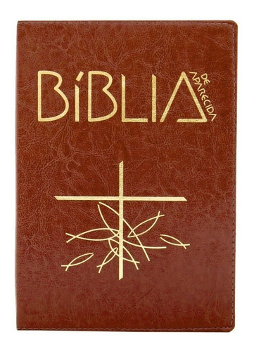 Bíblia Sagrada Catolica Bolso Com Zíper Aparecida