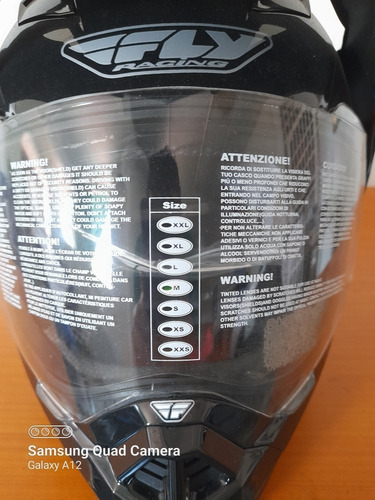 Imagen 2 de 8 de Casco Fly Racing Modelo Trekker Talla M Color Negro Nuevo.