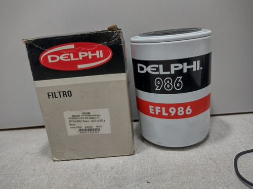 Filtro De Óleo L200 Galloper H100 Delphi Efl986