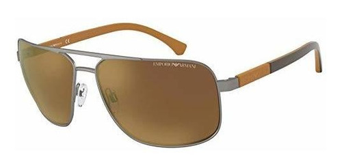 Armani Ea2084 Gafas De Sol 30036h-63 -, Espejo Marrón Zdv2c