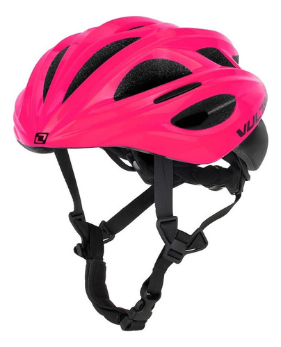 Capacete De Ciclismo Bike Venom Rosa Fluor - Vultro M