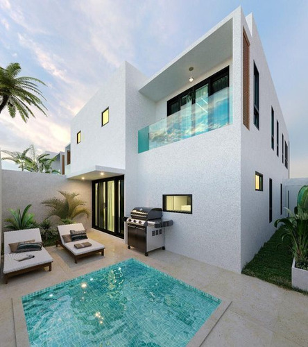 Villa Tipo Townhouse En Venta En Punta Cana, 3 Habitaciones