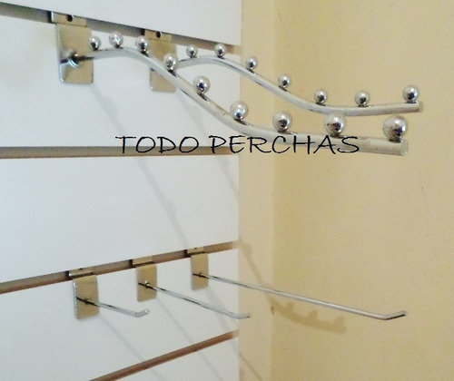 10 Ganchos Blisteros Para Panel Ranurado De 30 Cm