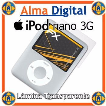 Lamina Protector Pantalla iPod Nano 3g Tranparente