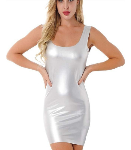 Vestido Latex Lady Fiesta Con Recto Recto Sexy