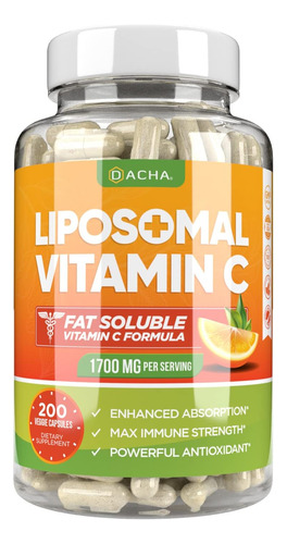 Vitamina C Liposomal Natural 1500 Mg 200 Capsula